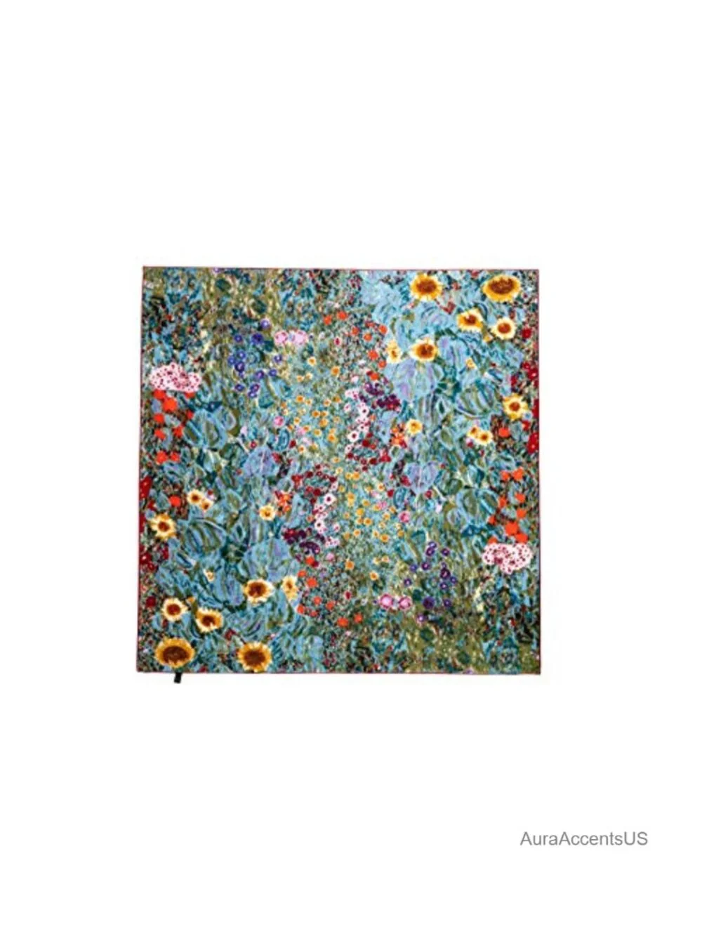 Square Silk Scarf Van Gogh Painted